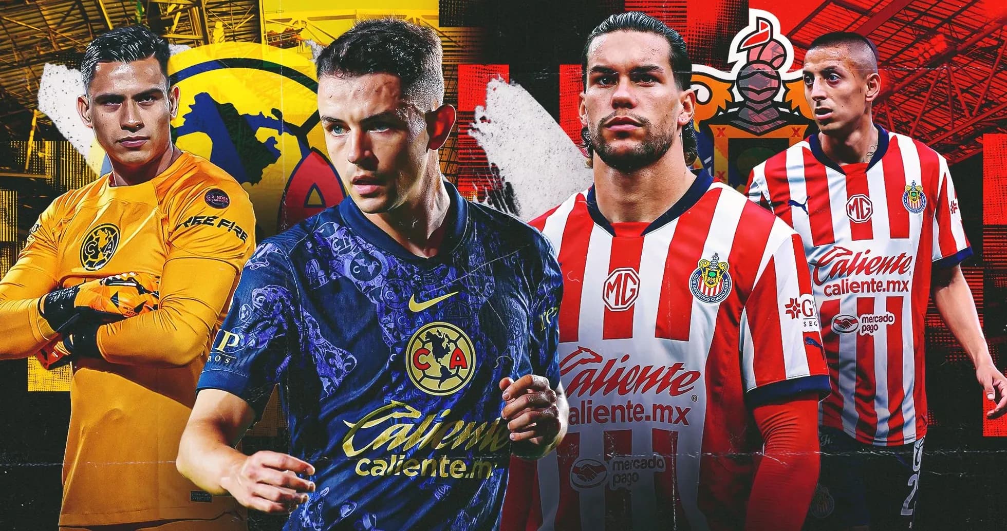 Club America and Guadalajara Chivas players featured