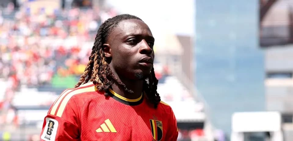 Player wearing Belgium jersey on the field