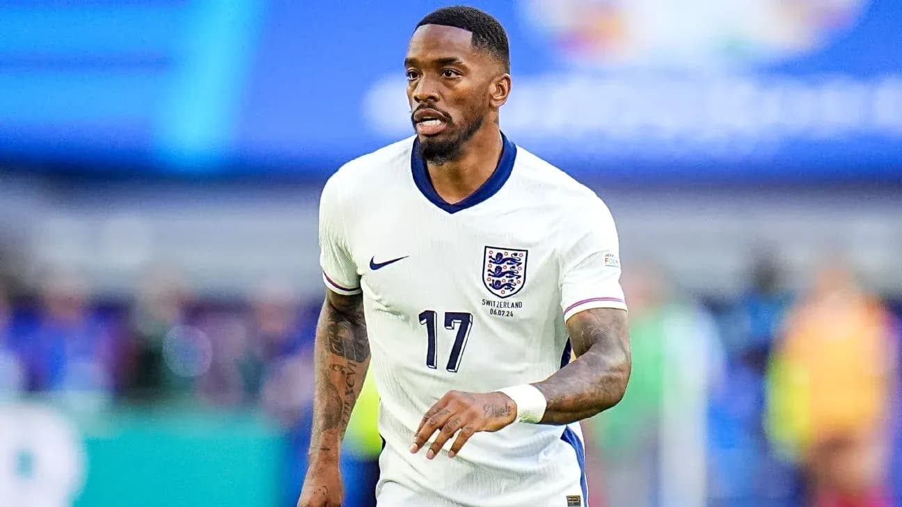 Player wearing England kit during a match