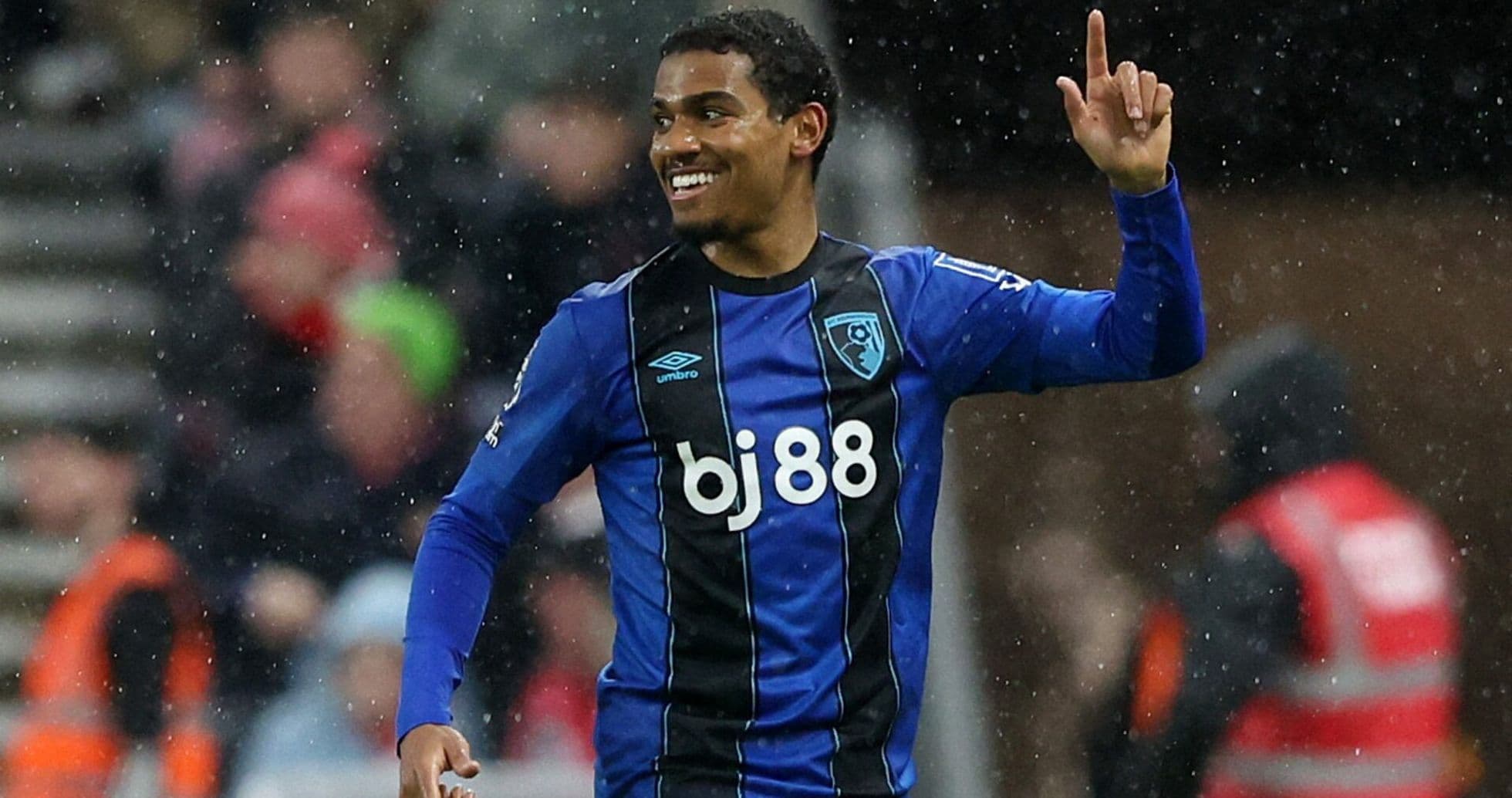 Bournemouth player celebrating a goal during match