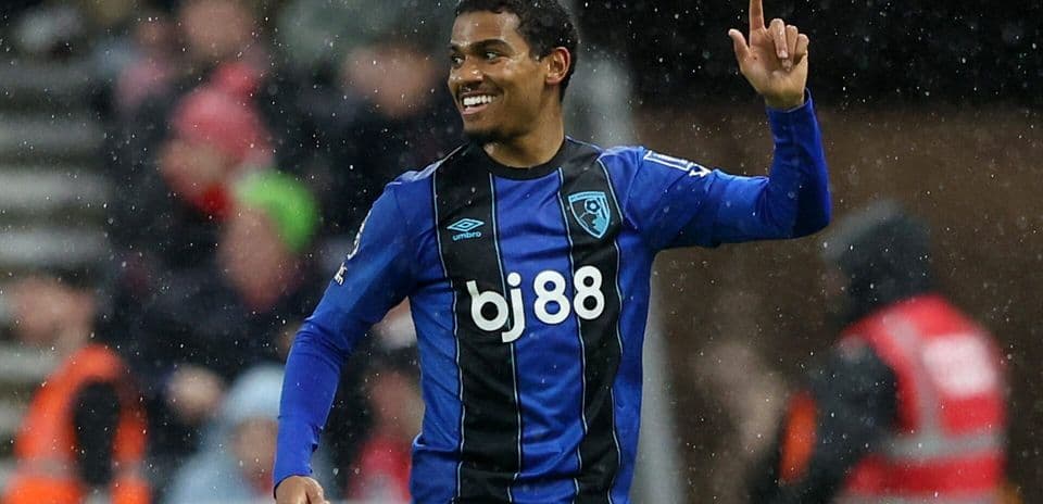 Bournemouth player celebrating a goal during match