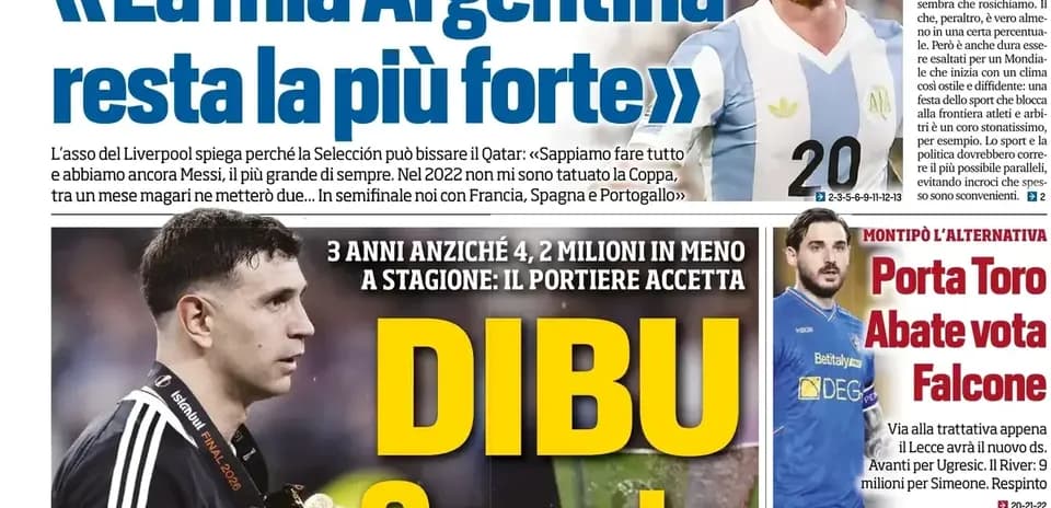 Headlines about Argentina football and player news