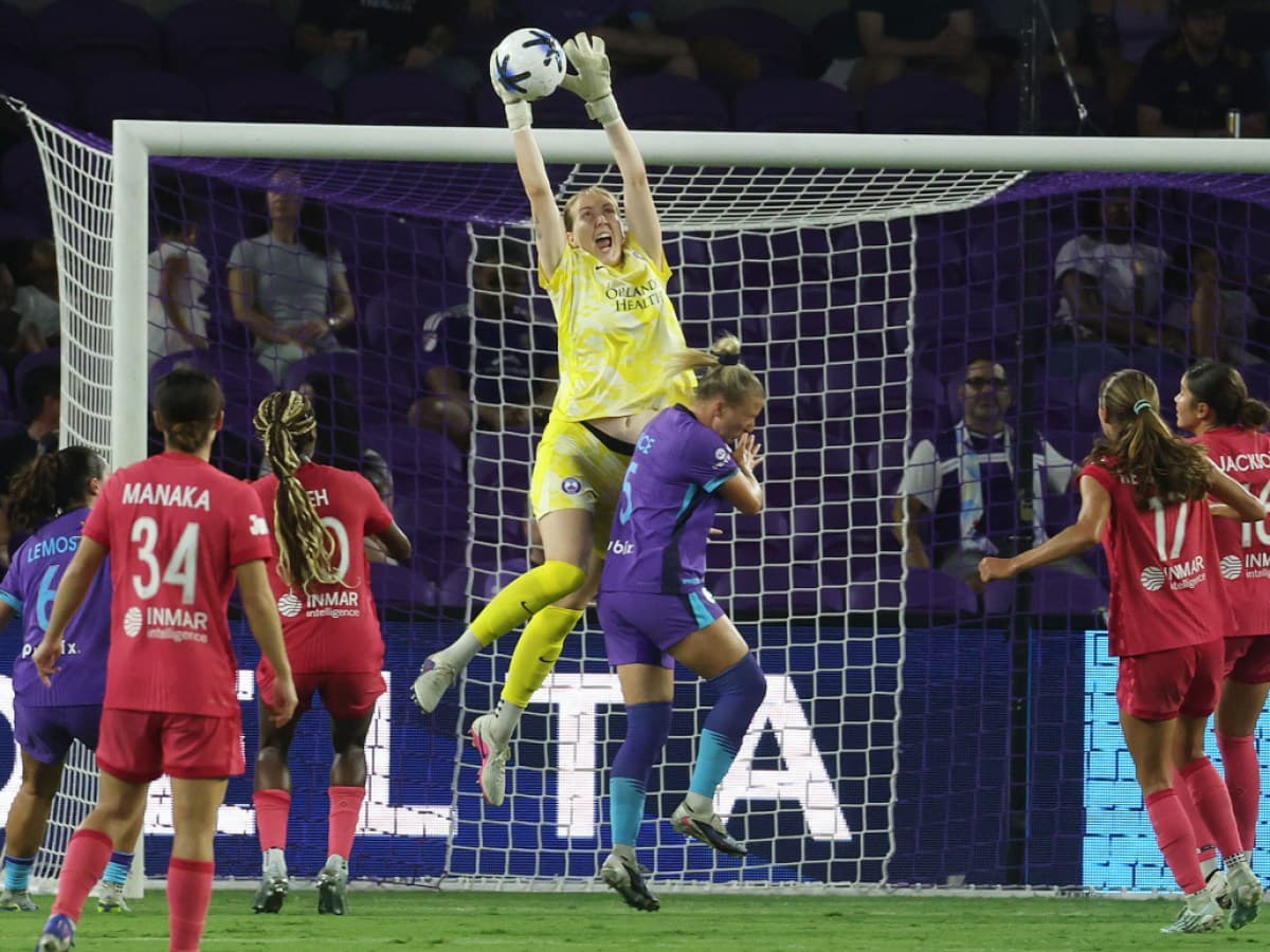 Goalkeeper making a save during match