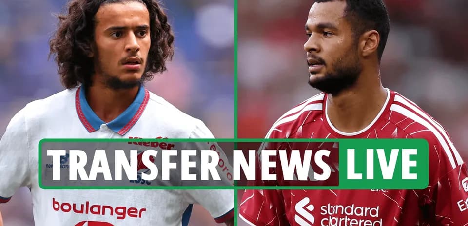 Two football players featured in transfer news segment