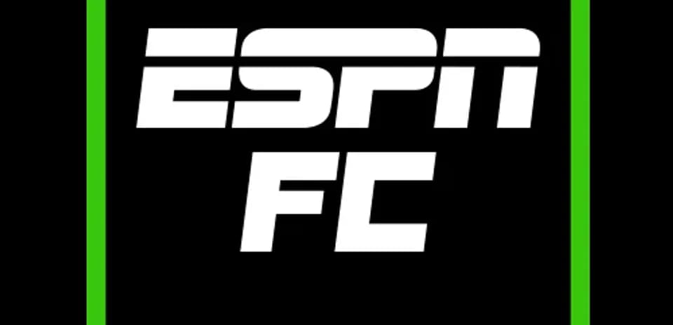 ESPN FC logo on black and green background