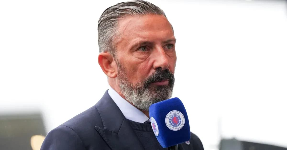 Man speaking into microphone at event