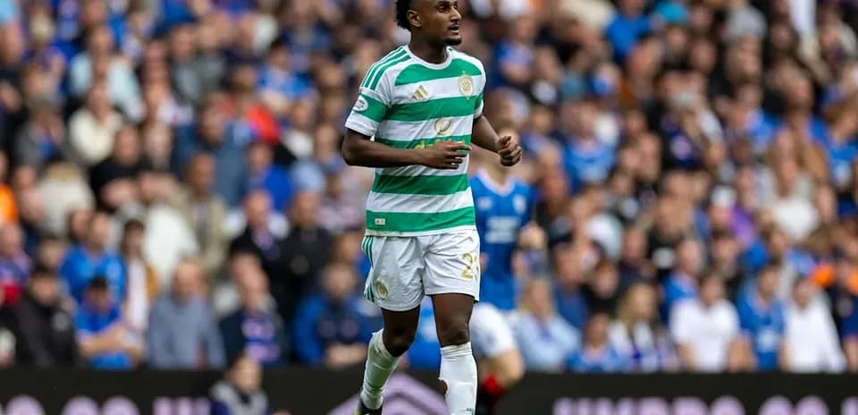 Celtic player running on the pitch during match