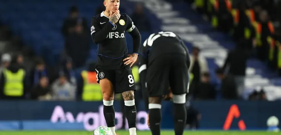 Chelsea player reacts during Premier League match