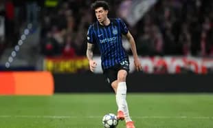 Player dribbling the ball during a match