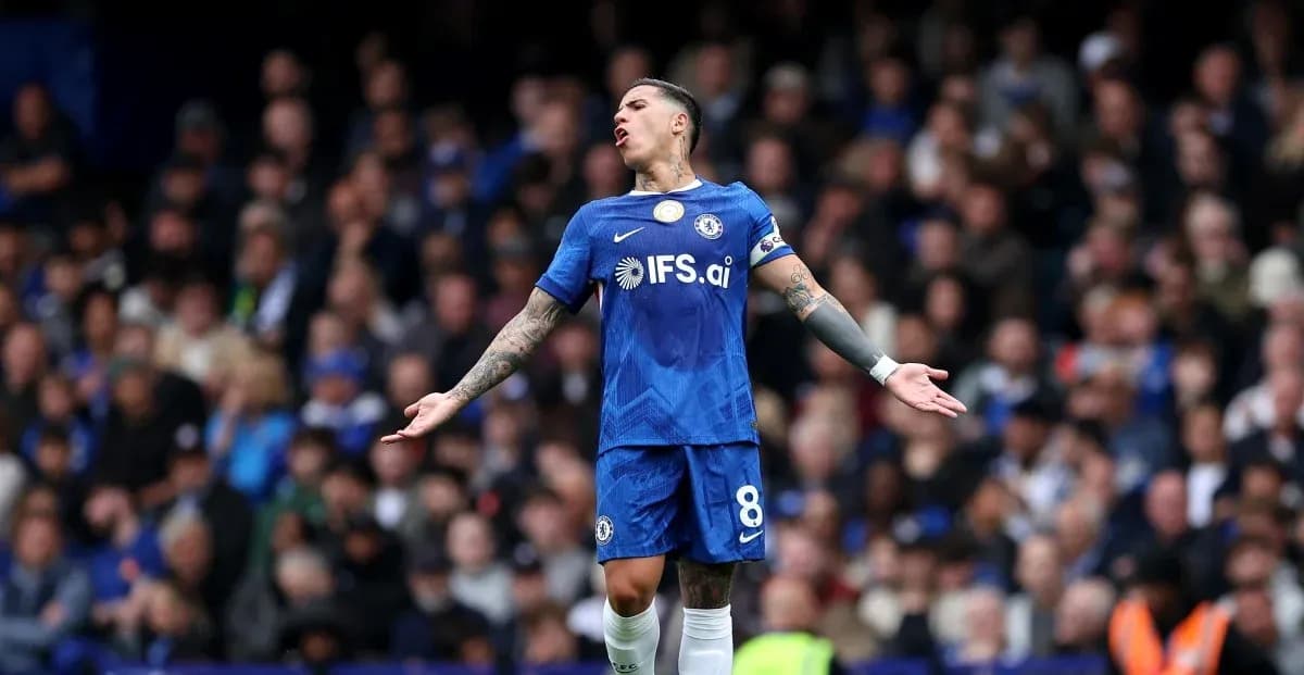 Chelsea player celebrating during a match