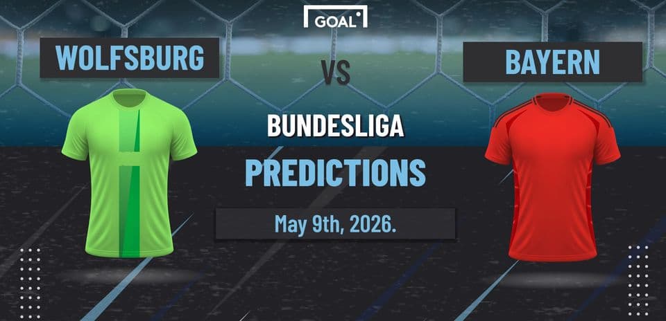 Wolfsburg vs Bayern Bundesliga predictions graphic