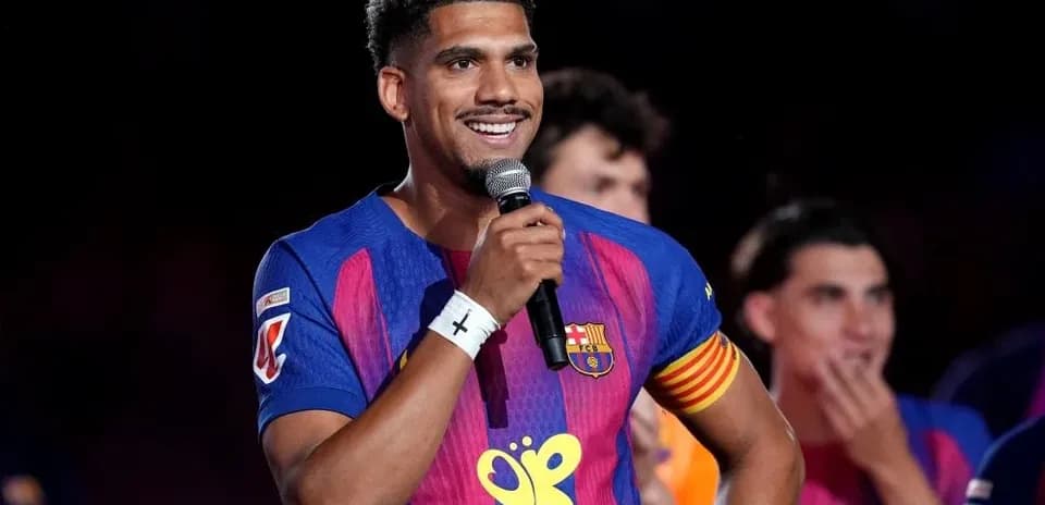 Player speaking into microphone during event