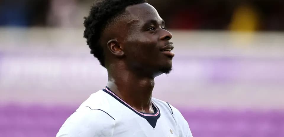 Player in England jersey during a match