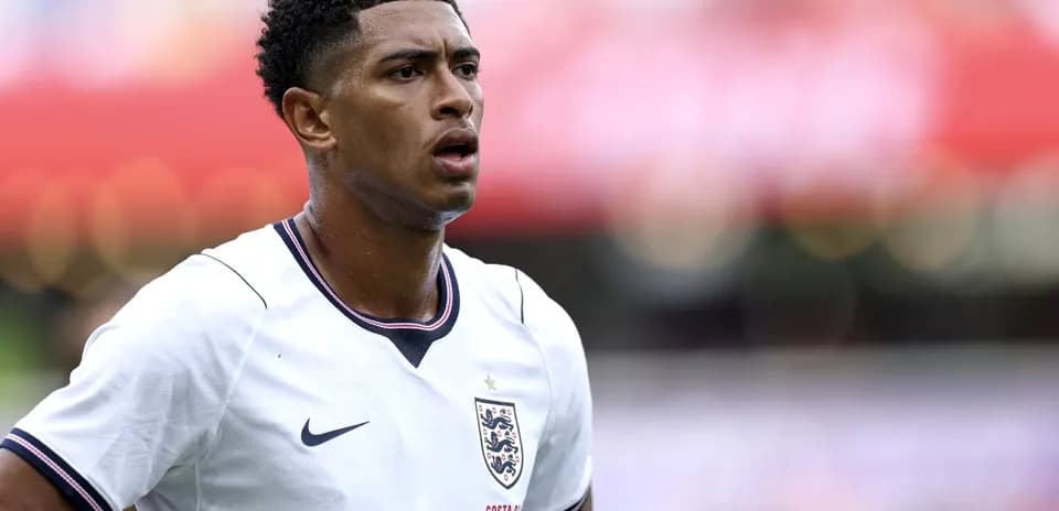 Player in England jersey during a match
