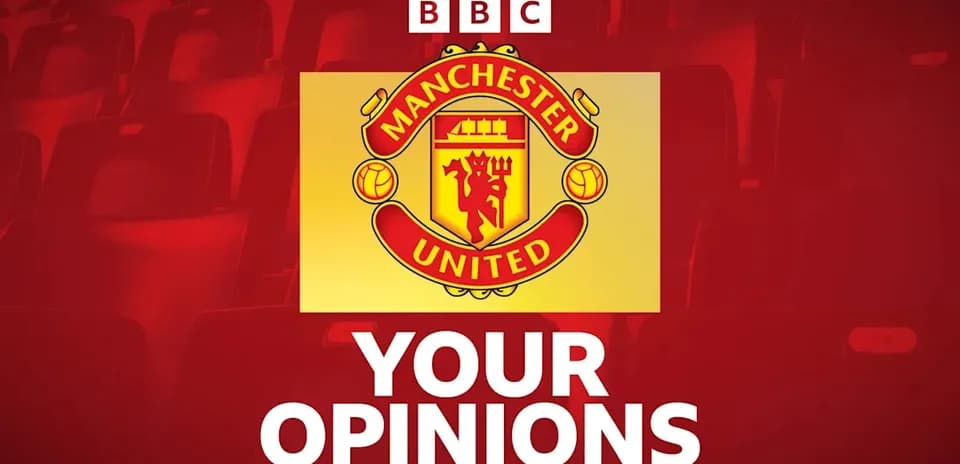 Manchester United logo with seating background