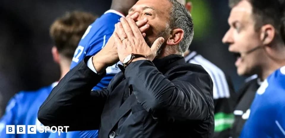 Coach reacting passionately during a match incident
