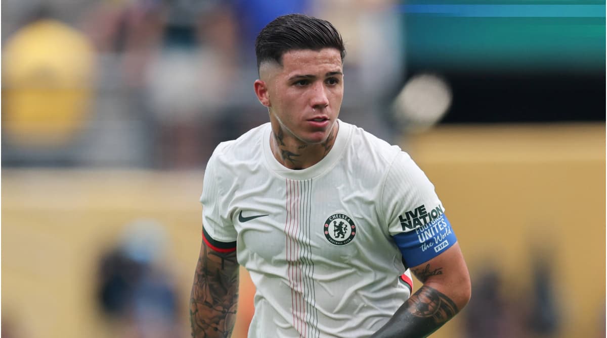 Player in Chelsea kit during a match