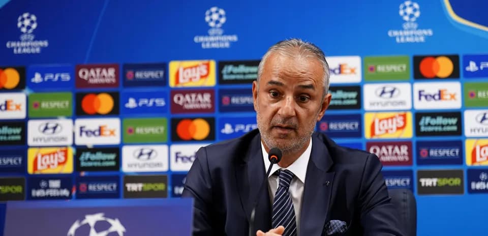 Manager speaking at Champions League press conference