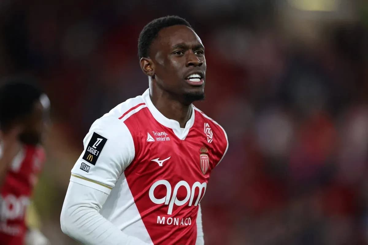 Monaco player celebrating during a match