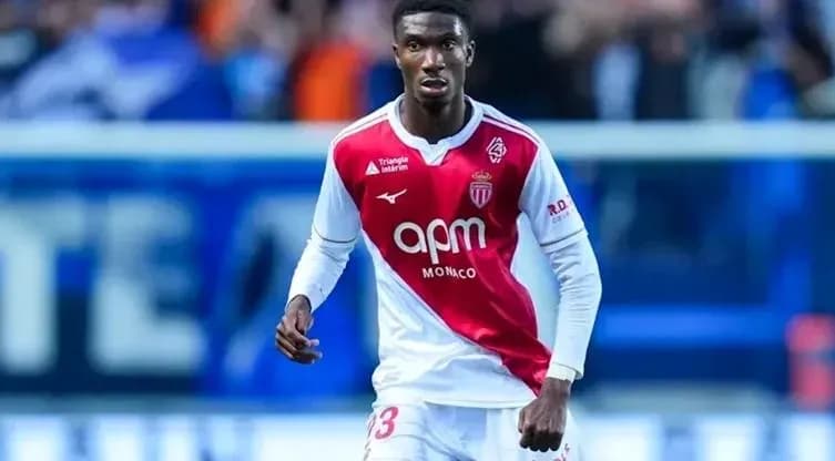 Monaco player in action on the field