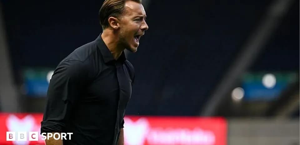 Coach shouting instructions on the sidelines during match