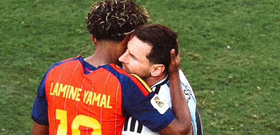 Players embracing after a match on the field