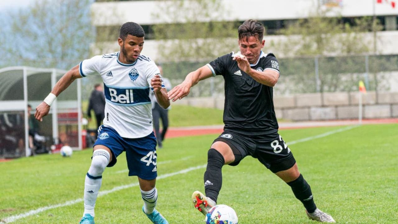 Vancouver Whitecaps II player challenges Tacoma Defiance opponent