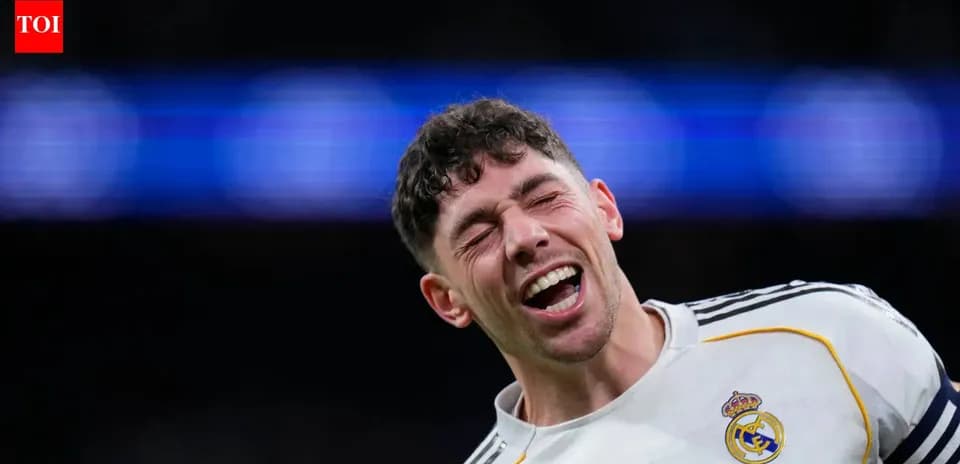 Player celebrating during a match for Real Madrid
