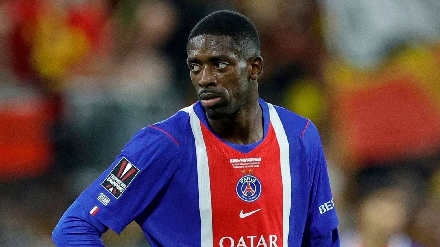 Player wearing PSG jersey during match