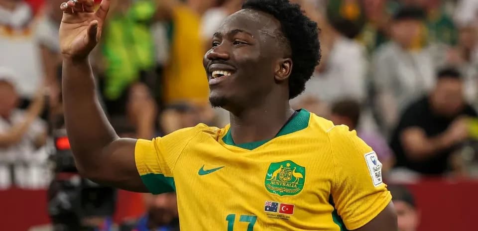 Player celebrating during a football match