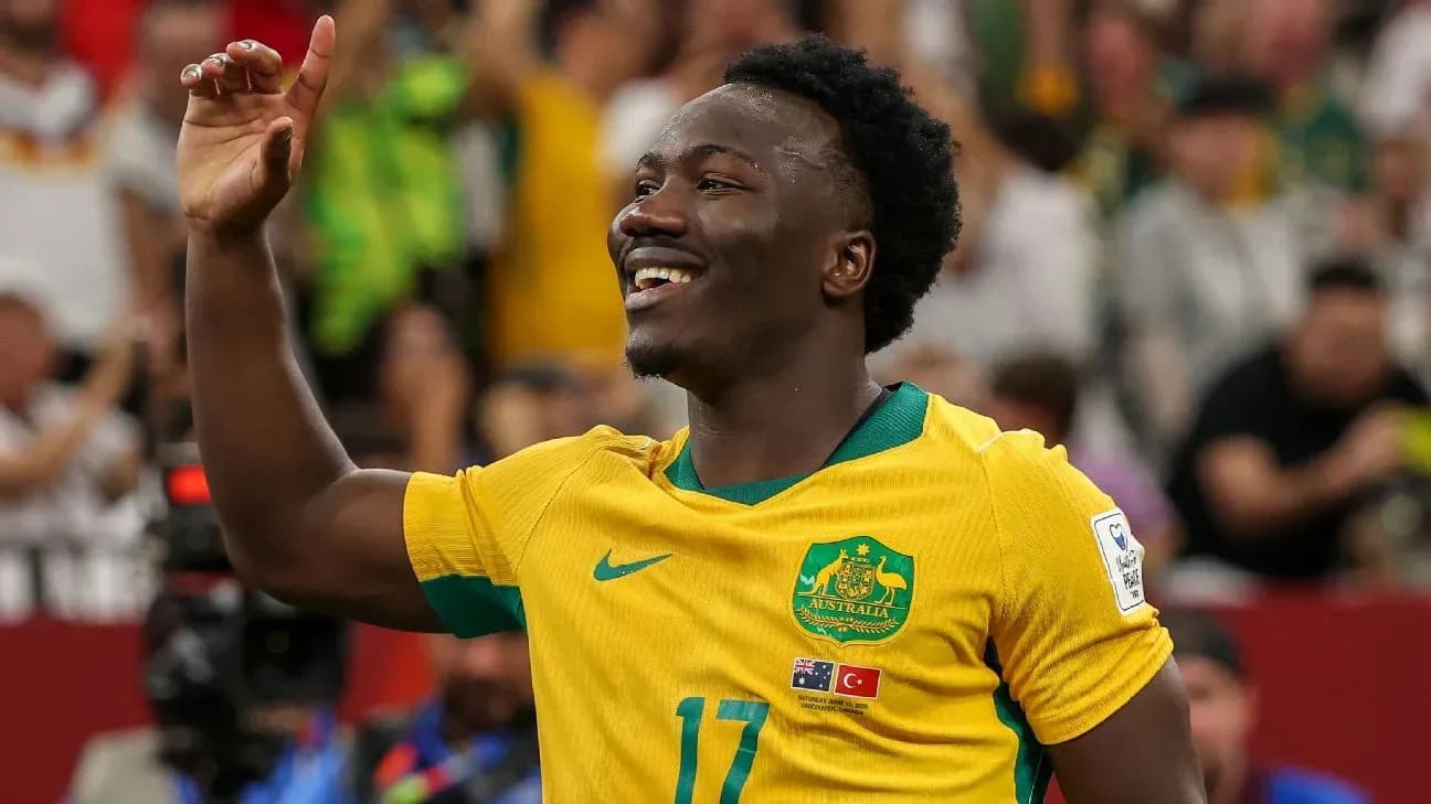 Player celebrating during a football match