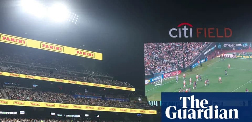 View of Citi Field during women's soccer match