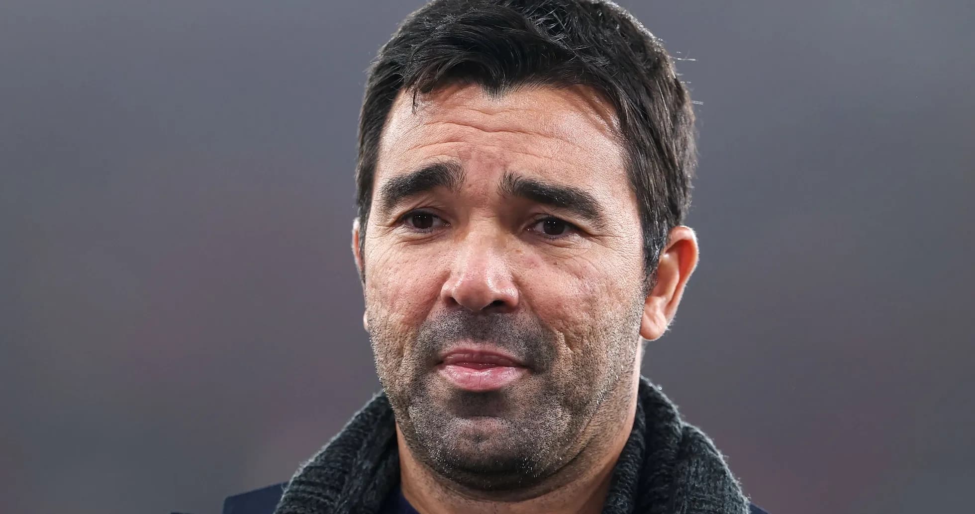 Coach speaking during a match day interview