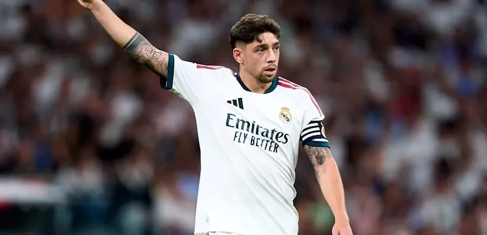 Player signaling during a match for Real Madrid