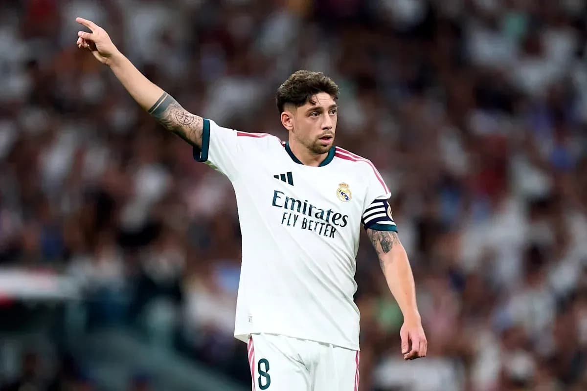 Player signaling during a match for Real Madrid