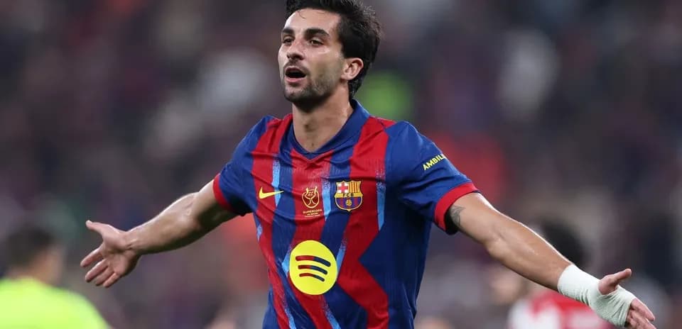 Player celebrating a goal for FC Barcelona