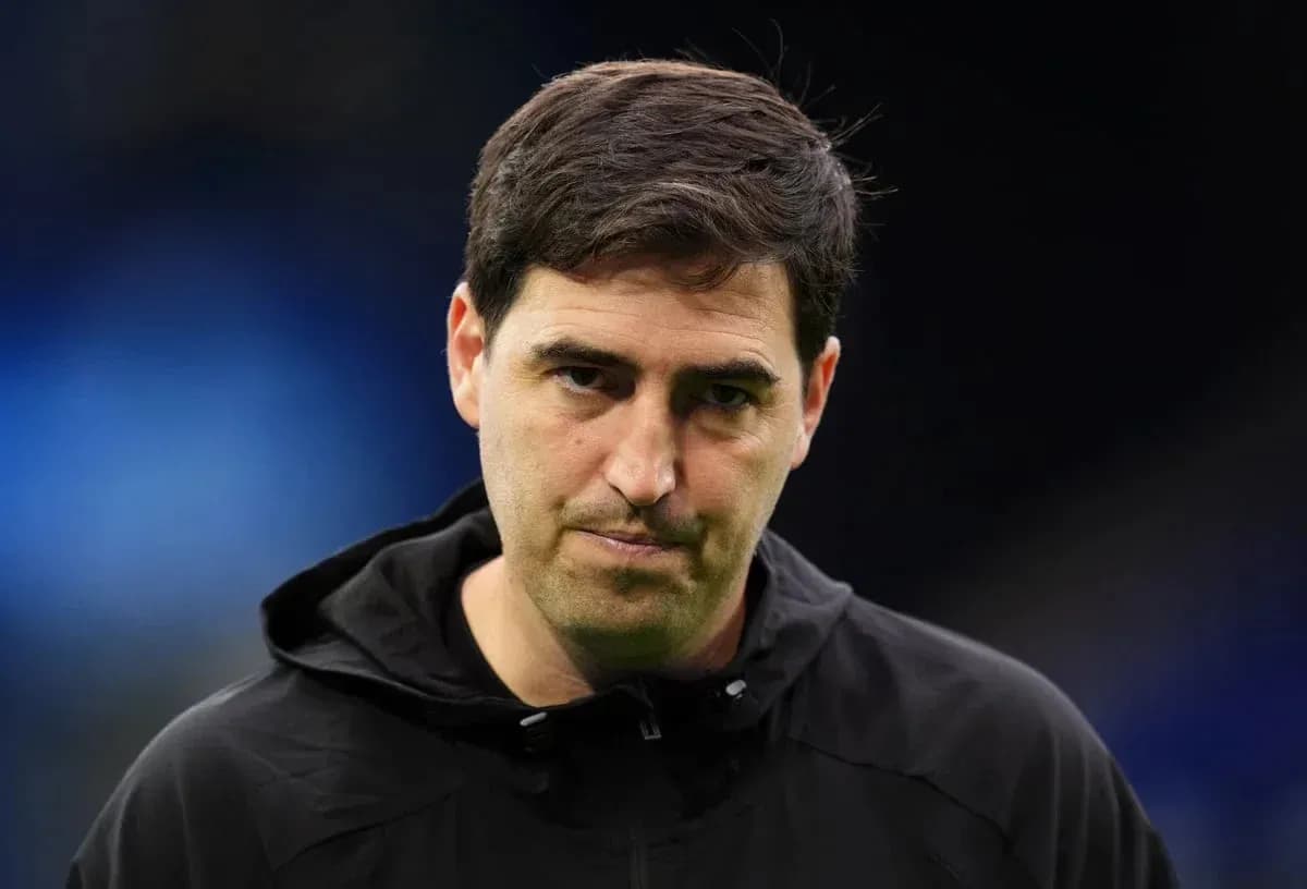 Coach looking serious before a match