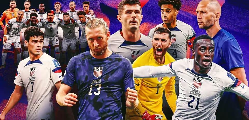 U.S. Men's National Team players and coach in action