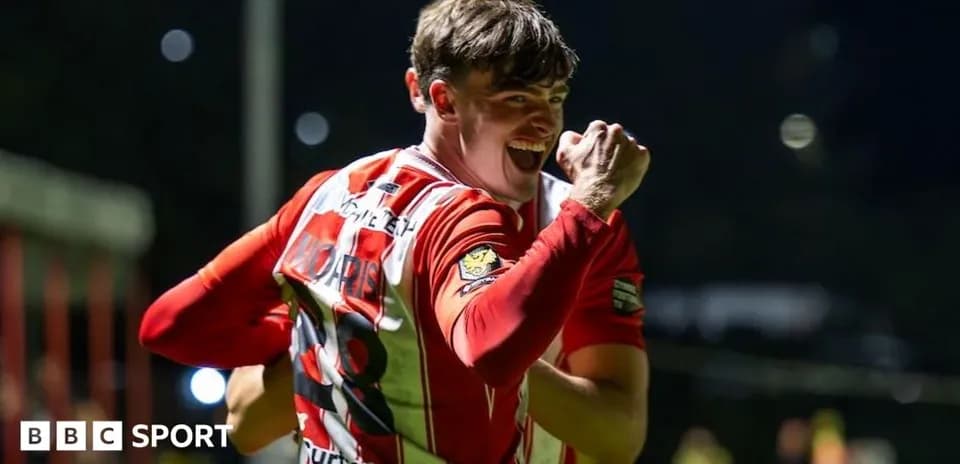 Player celebrating goal with clenched fist