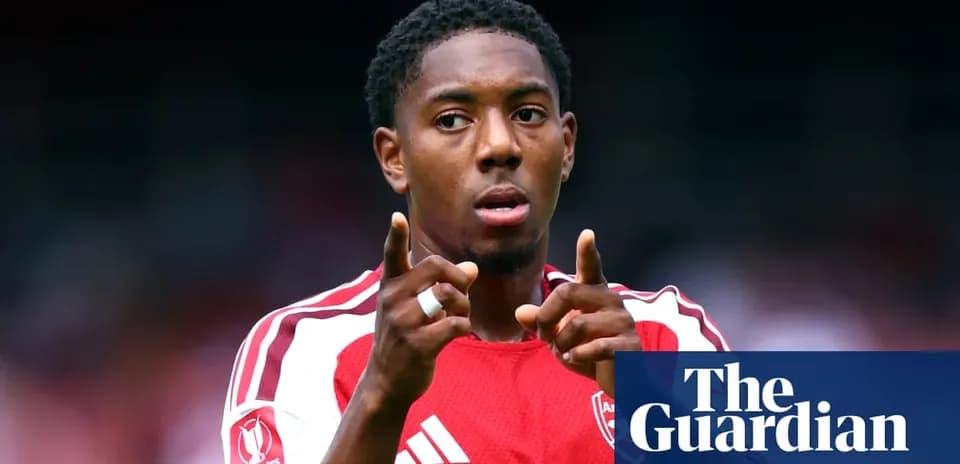 Player gesturing during a football match