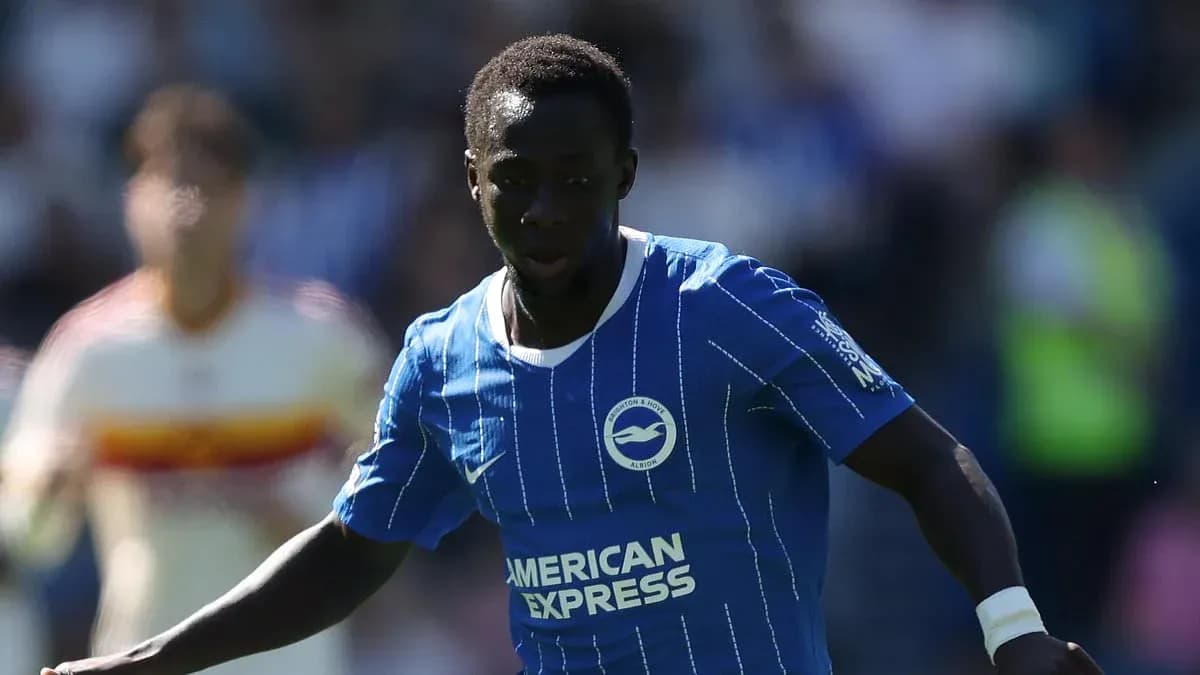 Player in blue kit running on the pitch