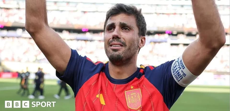 Player celebrating with raised arms after match