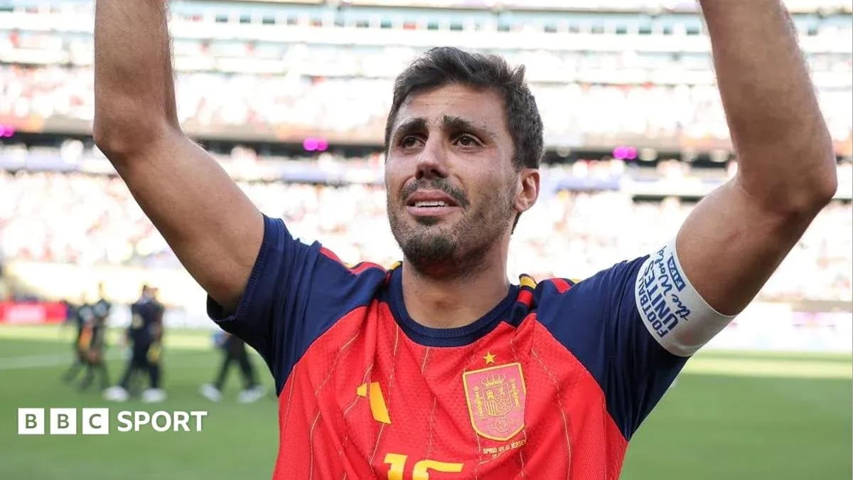 Player celebrating with raised arms after match