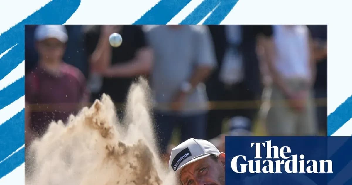 Golfer hitting a sand shot at tournament