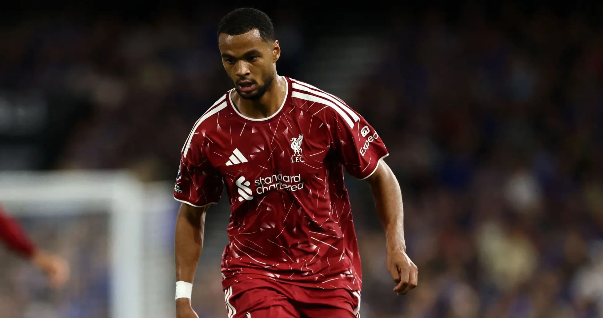 Player in Liverpool jersey during match action