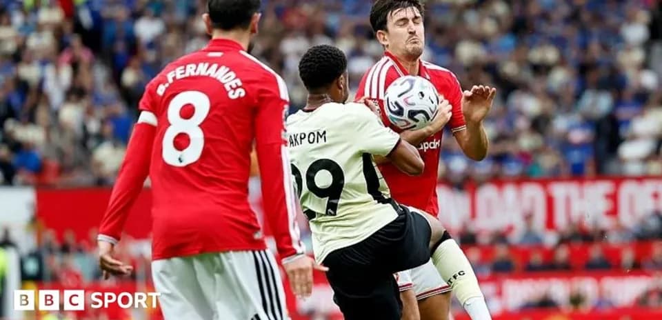 Player attempting to control the ball during match