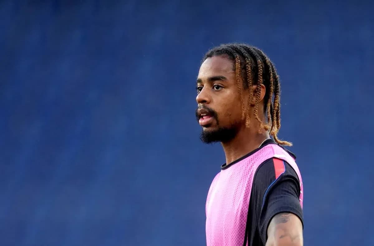 Player wearing training bib during practice session