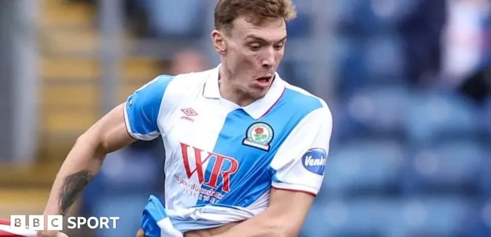 Player in action during a football match