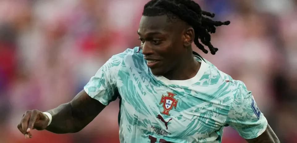 Player in Portugal jersey during match action
