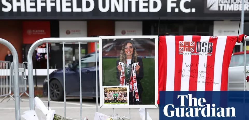 Memorial for player outside Sheffield United F.C. stadium